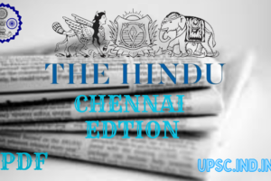 The Hindu Newspaper Chennai Edition PDF