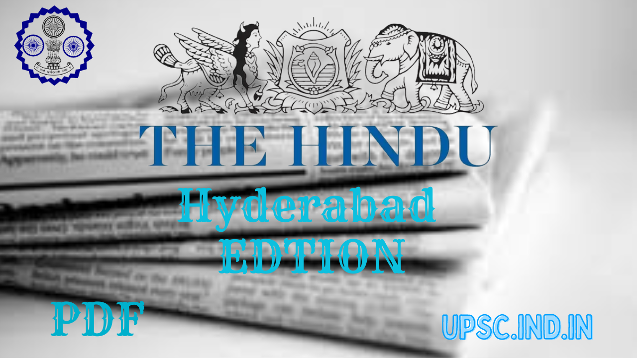 The Hindu ePaper Hyderabad Edition PDF